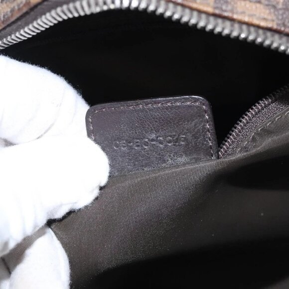 Christian Dior Romantic Trotter Canvas Shoulder Bag PVC Brown Auth 115054 - Picture 11 of 16